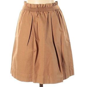 J Crew High Waist Ruched Cotton Skirt (00)